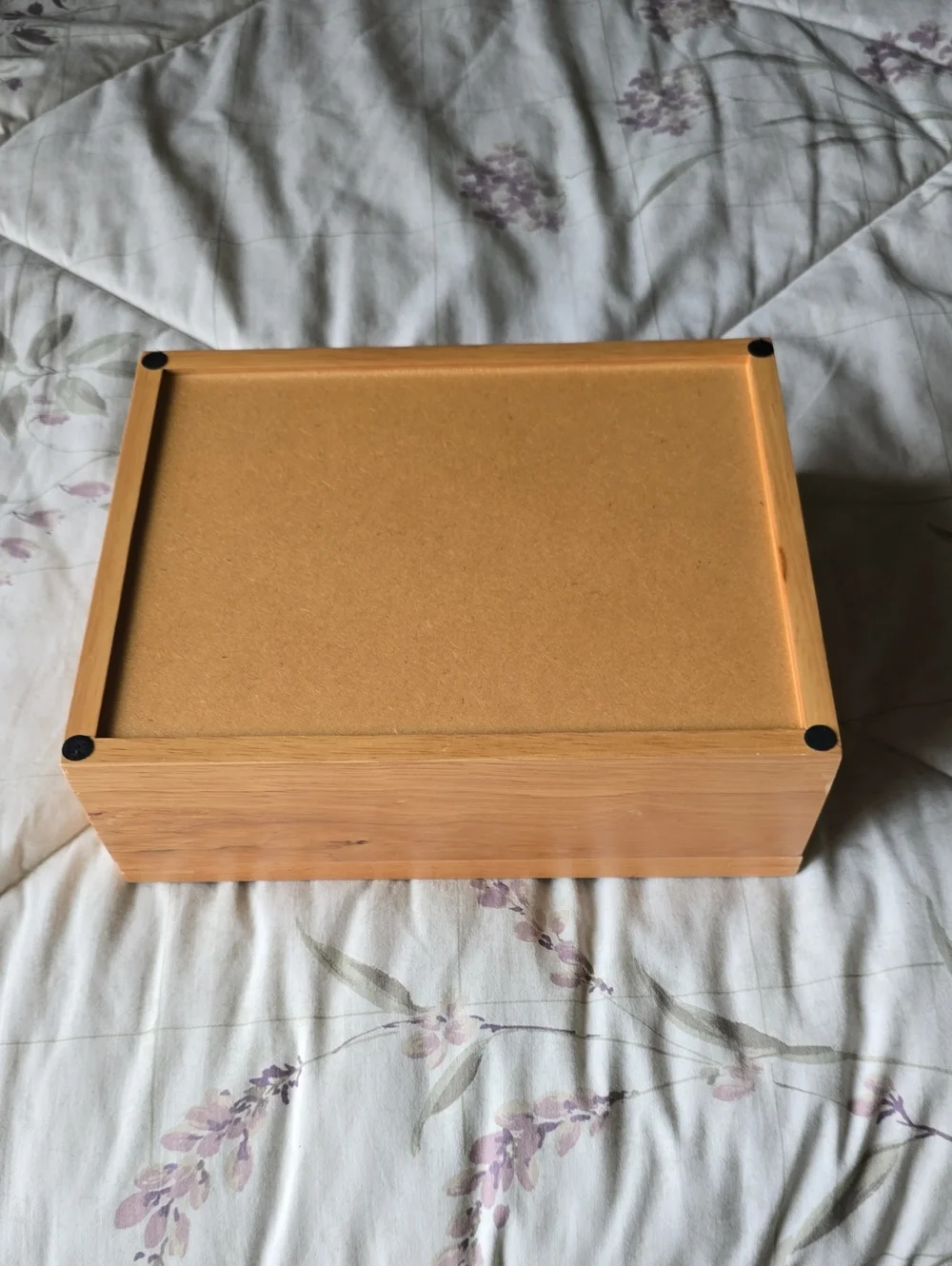 Hallmark Studio B Light Wood Photo Keepsake Box, Natural Wood Includes 30 Quotes